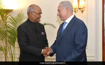 Israel PM Benjamin Netanyahu Calls On President Ram Nath Kovind, Served Olive Tea