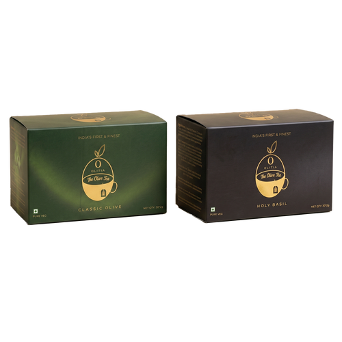 Olitia Tea Combo - Classic Olive & Holy Basil