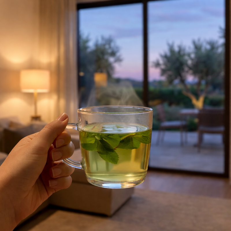 cup of olive tea